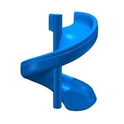 Горка винтовая литая на высоту 1.45 - 1.55 м.