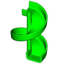 Горка винтовая литая на высоту 1.95 - 2.05м.