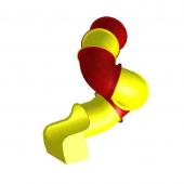 Горка труба винтовая с высоты 2.00-2.20 м.