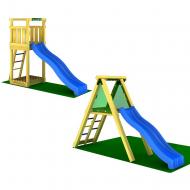 Горки с деревянной рамой