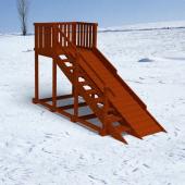 Зимняя горка "Исландия"