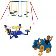 Качели, Карусели, Качалки