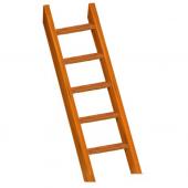 Лестница с деревянными ступенями (замена базовой).