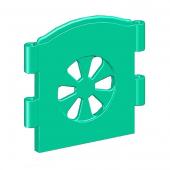 Стеновая панель с проушинами на трубы