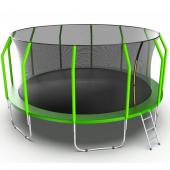 Батут Trampoline Premium - 16ft.(4,88м.) с защитной сеткой, верхним кольцом и лестницей