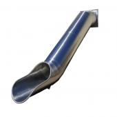 Горка-труба из нержавеющей стали прямая