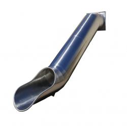 Горка-труба из нержавеющей стали прямая