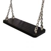 Качели  без спинки прорезиненные антивандальные c металлическим вкладышем