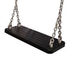 Качели  без спинки прорезиненные антивандальные c металлическим вкладышем