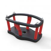 Закрытое сиденье FORTO (Россия) прорезиненное антивандальное c металлическим вкладышем