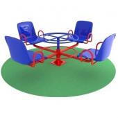 Карусель К-202П с сиденьями из пластика