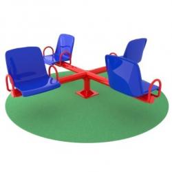 Карусель К-404П с сиденьями из пластика