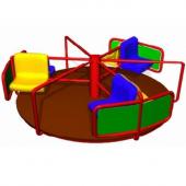 Карусель К-101П с сиденьями из пластика