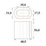 Обжимная гильза для каната 16 мм. (для троса антивандального)